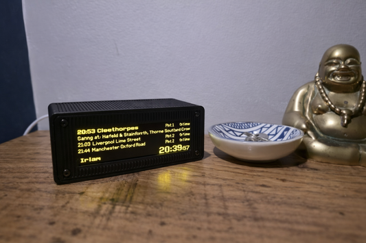 Custom UK Train Departure Board – Live National Rail Updates – Desktop Display