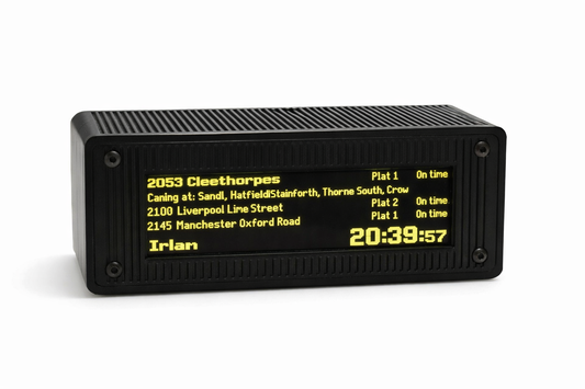 Custom UK Train Departure Board – Live National Rail Updates – Desktop Display
